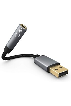 STOREMAX 3.5mm USB transferi ses kartı AUX HiFi ses uzatma kablosu PC için 3.5mm hoparlör kulaklık kulaklık