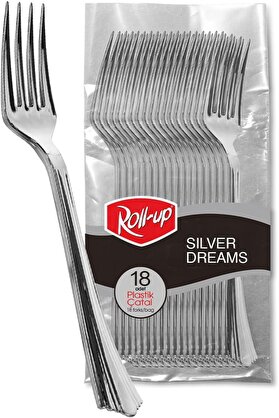 STOREMAX Metal Görünümlü Plastik Çatal 18li 1014773