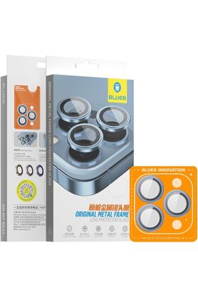 STOREMAX 15 Pro Max Uyumlu Mavi Orijinal Metal Çerçeve Kamera Lens 1014773