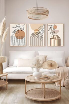 STOREMAX 3 Parça Çerçeve Görünümlü Mdf Tablo Seti - ARTSYCLLCT6-3348 1014773