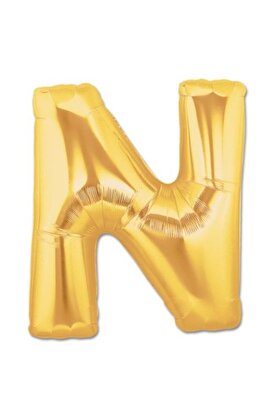 TRENDMEN Altın & Gümüş Harf ve Rakam Folyo Balon Parti Süsleri (40 cm)