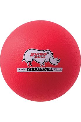 STOREMAX svngsphereshop - Neon Red) - Champion Sports 15cm Rhino Skin & Foam Core Low Bounce Dodgeball Ball -
