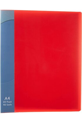 STOREMAX modashine Sunum Dosyasi Halkali Mekanizma Kırmızı 20sy modascope 1014773