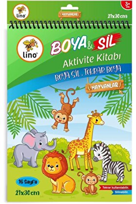 STOREMAX modashine Sil Aktivite Kitabı Hayvanlar A4 Ebat modascope 1014773
