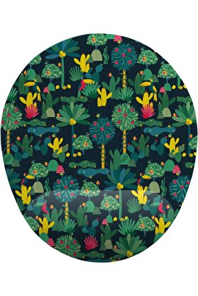 STOREMAX modashine fikirler Kaktüs ve Orman Desenli Bilek Destekli Mouse Pad modascope 1014773