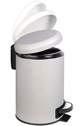 STOREMAX Paslanmaz Elit Pedallı Çöp Kovası Beyaz 12 LT (000302-2) 1175713