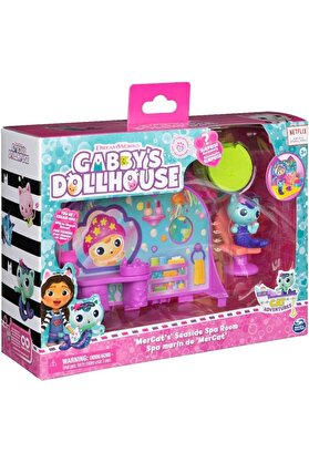 STOREMAX modashine Dollhouse Room oyun seti, deniz kedicikleri, mobilya parçaları ve aksesuarlar ile Spa odas