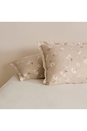 STOREMAX Daisy Bej 2'li Yastık Kılıfı Bej 50x70 1014773