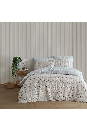 STOREMAX | Mix & Match | Mosaic |%100 Pamuklu Çift Kişilik Nevresim Seti Petrol Yeşili 1014773