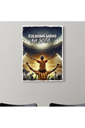 STOREMAX Sarı Kırmızı Taraftarlara Özel Kanvas Tablo 1014773