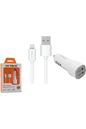 STOREMAX HY-X44 3.4A Hızlı Şarj Kablolu 2 USB Araç Şarj Cihazı, Beyaz 1014773