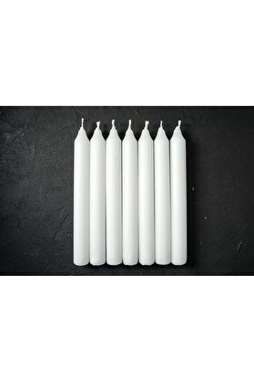 STOREMAX Home 40 Adet 10 cm Beyaz Mum, Bakkal Mumu, Uzun Yanma Süresi, Düğünler ve Özel Günler İçin Ideal, Eş