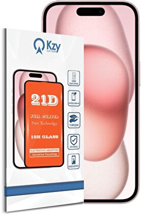STOREMAX İLETİŞİM 15 ile Uyumlu Tam Kaplayan 21D Temperli Ekran Cam 1014773