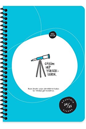 STOREMAX modashine Şeyler A5 Spiralli Akademik Ajanda - Gözüm Yükseklerde modascope 1014773