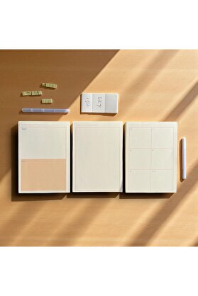 STOREMAX modashine Tanıtım 3’lü Masaüstü Planlayıcı Seti – Bugün & Yarın & Haftalık Plan | Noktalı Sayfa | Ko