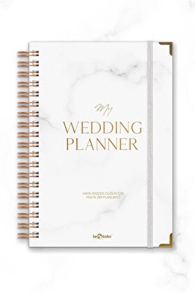 STOREMAX modashine Düğün Planlayıcısı Köşeli Ajanda Wedding modascope 1014773