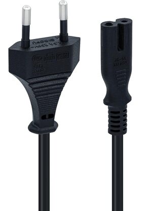 STOREMAX PS5/ PS4/ PS3 / XBox Series S-X Uyumlu 2 Pinli 1.5 Metre Güç Kablosu Teyp Fişi, Radyo Fişi, Led TV E