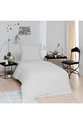 STOREMAX Tek Kişilik Pamuk Nevresim Seti Beyaz 1014773