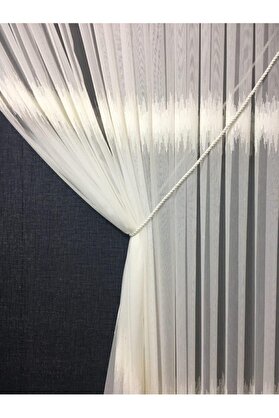 STOREMAX Perde Kruvaze Bağlama Aparat, Halat, Kordon Fon Perde Kornişe Takmatik 1 Adet KREM 275 cm byzt4 117