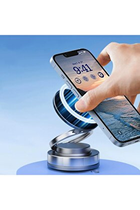 STOREMAX Kablosuz Araç İçi Cep Telefonu Tutucu Araç içi Montaj Süper Güçlü Vakumlu Manyetik Telefon Tutucu ZR