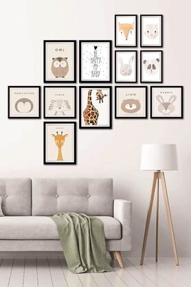 STOREMAX 12 Parça Dekoratif Mdf Tablo Seti Çerçeve Görünümlü DEKOLIADKJ046 1014773