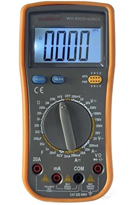 STOREMAX WH 890D+ NCV Işıklı Multimetre Ölçü Aleti 1014773