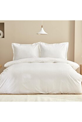 STOREMAX Uniq%100 Pamuk Çift Kişilik Nevresim Takımı Beyaz 1014773