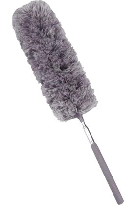 STOREMAX 240 Cm Teleskopik Uzatılabilir Mikrofiber Yumuşak Başlıklı Toz Alma Fırçası, Püskülü Bükülebilir Dip
