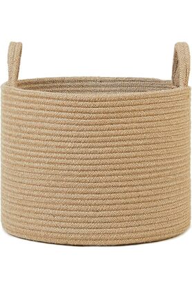 STOREMAX shpsell Textile Jüt Halat Sepet 35 x 27 cm 1175735