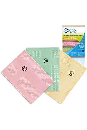 STOREMAX CLEANING | Mikrofiber Temizlik Bezi 3'lü Set | Sihirli Bez | Cam, Ayna Bezi | Soft Seri 101477