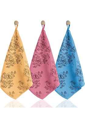 STOREMAX CLEANING | Premium Kalite Desenli Kadife Mutfak Bezi | Leke Tutmaz-Koku Yapmaz x3 Adet 30x40cm 1014