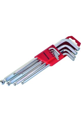 STOREMAX 4906 Yuvarlak Başlı Allen Anahtar Takımı Uzun 9 Parça 1014773