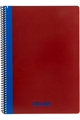 STOREMAX Pruva Ofis Serisi, A4 120 Yaprak Karton Kapaklı Pet Spiralli Defter, Kırmızı 1014773
