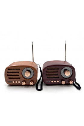 Ethab Ticaret Glbl-Tstil4136 Ahşap Retro Radyo