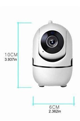 Toptan Bulurum Baby Kamera Kablosuz 720P Beyaz 360 Derece Wifi Kamera Full HD 1080p