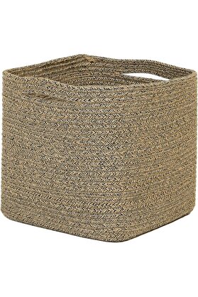 STOREMAX Textile Siyah Kırçıllı Jüt Halat Sepet 30 x 30 x 30 cm 1014773