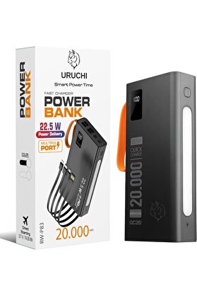 STOREMAX pltnstoreshop 22.5W PD 3.0 Hızlı Şarj Powerbank, 20.000 mAh Gerçek Kapasite, Type-C ile iPhone 15/16