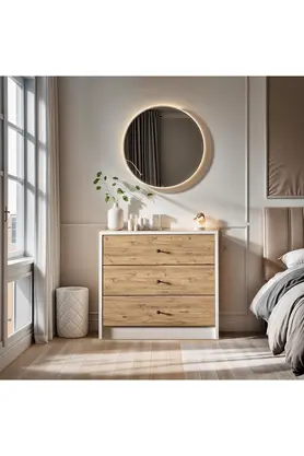 STOREMAX 3 ÇEKMECELİ 2 RENKLİ ŞİFONYER 1014773