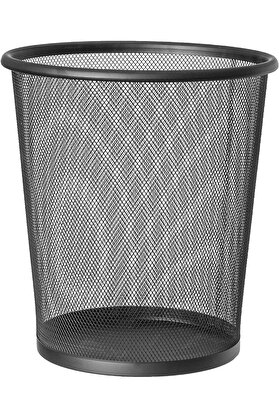 STOREMAX svngsphereshop moon Mesh | 699768 | Kağıt Sepeti File Çöp Kovası Siyah Ofis | Çelik, Siyah | 12 L Ka