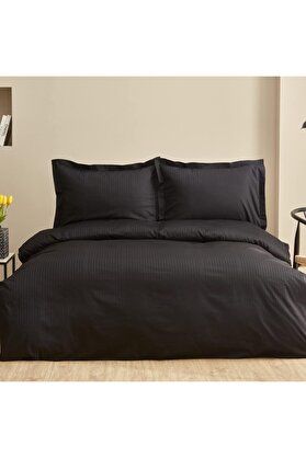 STOREMAX Uniq%100 Pamuk Çift Kişilik Nevresim Takımı Siyah 1014773