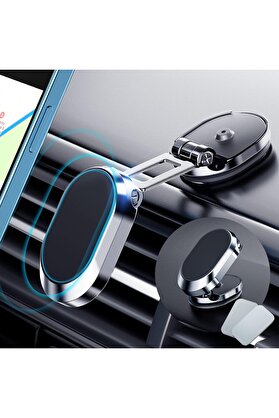 STOREMAX Manyetik Araç Telefonu Tutucu, 360° Dönebilen, Evrensel, Araba ve Akıllı Telefonlar İçin 1014773