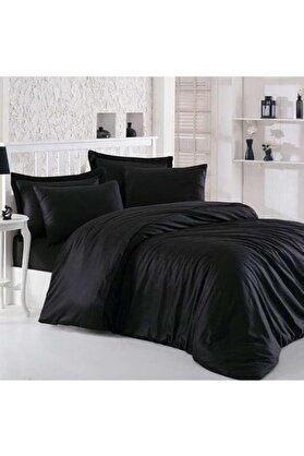 STOREMAX Ranforce%100 Pamuk Çift kişilik Nevresim Takımı - Siyah 1014773