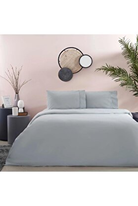 STOREMAX Pamuk Rf Basic Nevresim Takımı Gri Çift Kişilik 1014773