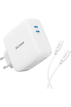 STOREMAX 100W GaN 2 Portlu USB-C Şarj Aleti QC5.0 PD Type-C Hızlı Şarj Cihazı + 100W Şarj Kablosu 1175713