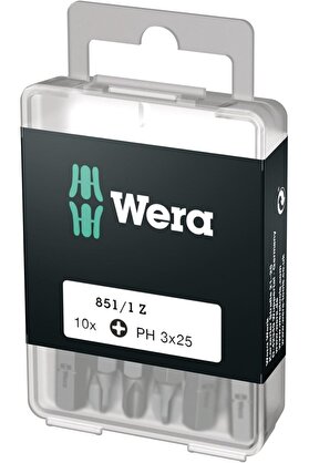STOREMAX Uç Çeşitleri, 851/1 Z PH 3 DIY, PH 3 x 25 mm (Kutu Başına 10 Uç), 05072402001 1014773