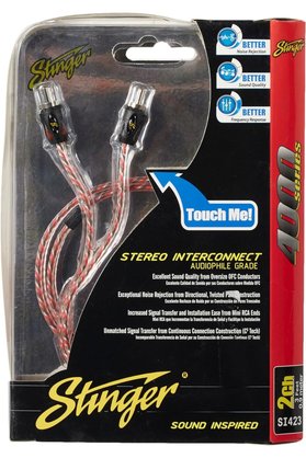STOREMAX SI423 2-Kanal,Yönlü Bükümlü OFC Krom Uç Konnektör, RCA 1014773