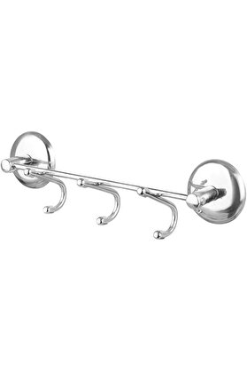 STOREMAX Lavabo Vidalı Askılık 3'lü Metal Sağlam Aparat Krom Askılık Havlu Asma Askı 978262