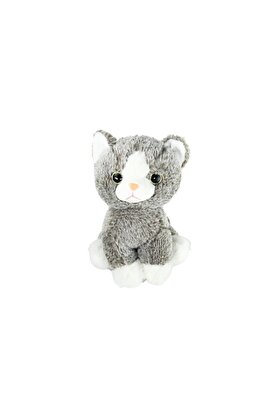 Toptan Bulurum PB3118422 Peluş Oturan Kedi 23 cm Vardem