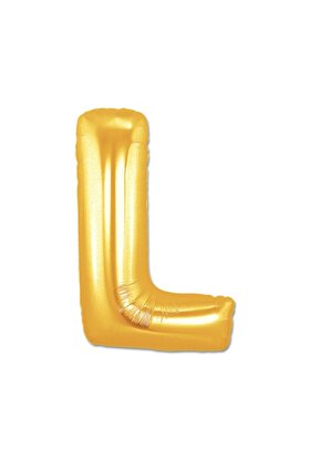 Teknodayım Altın Sarısı Folyo Harf Balon 1 Metre