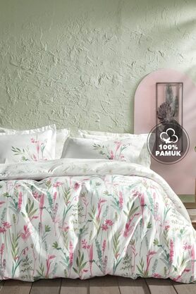 STOREMAX Hana Ranforce Çift Kişilik Nevresim Takımı Pembe 1014773